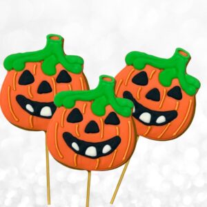 Pumpkin Cookie Pops for Trick or Treating