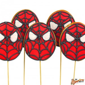 Spiderman Cookie Pops