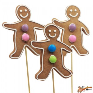 Cookie pops gingerbread men