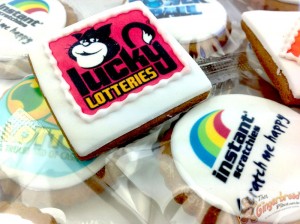 Corporate cookie with logo or printed message