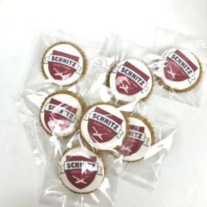 Cookies with logo for Schnitz shops