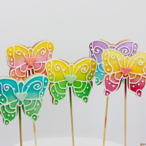 Butterfly Multicolour Cookie Pops