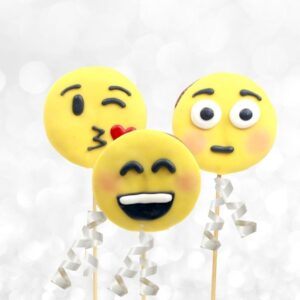 Emojis cookie pops