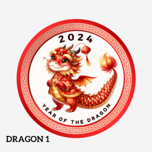 Chinese New Year cookies with Dragon image