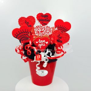 Red Romance Cookie bouquet