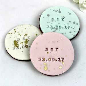 Imprinted Round Favours - With gold