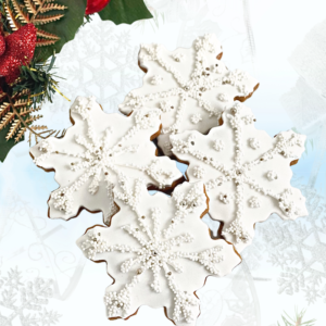 Cookie-snowflake-pearled