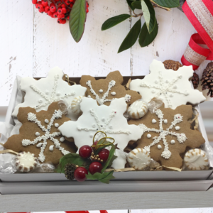 Snowflake Gingerbread Share Box