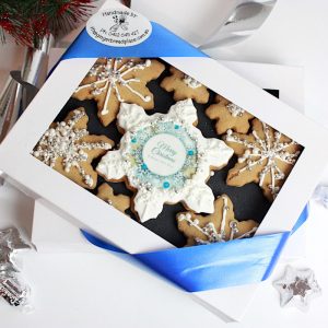 Sparkle Snowflakes Xmas Cookie Gift Box