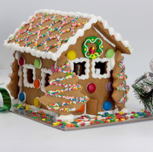 Cheerful gingerbread houses