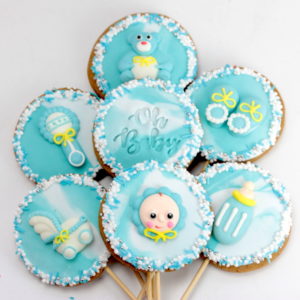Cookie pops Blue baby