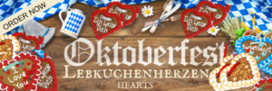 Oktoberfest Lebkuchenherzen hearts