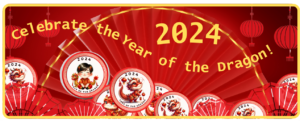 Chinese New Year cookies with dragon